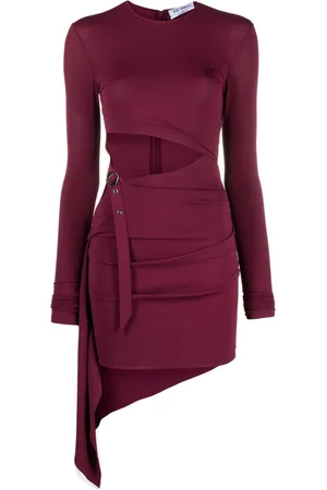 The Attico Cut-out draped minidress