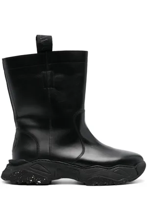 Vivienne Westwood Logo-embossed chunky leather boots