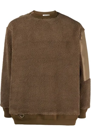 UNDERCOVER Sherpa-fleece panelled jumper
