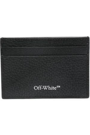 OFF-WHITE Diag-stripe leather cardholder