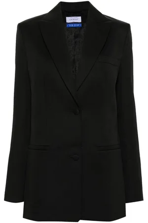 OFF-WHITE Single-breasted virgin-wool blazer