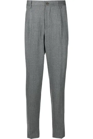 Incotex Virgin wool tapered-leg trousers