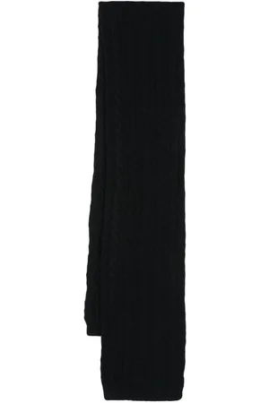 Sunspel Cable-knit wool scarf