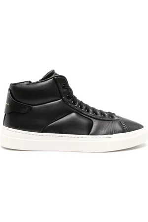 santoni High-top leather sneakers