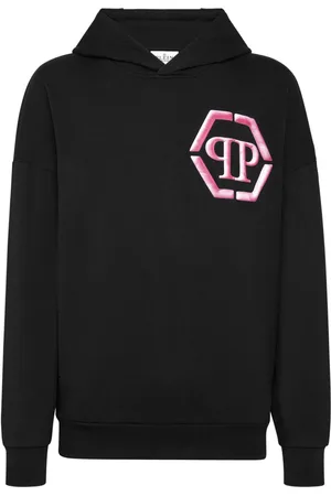 Philipp Plein Dripping Skull jersey hoodie - Pink