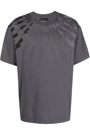 Neil Barrett Thunderbolt-print cotton T-shirt
