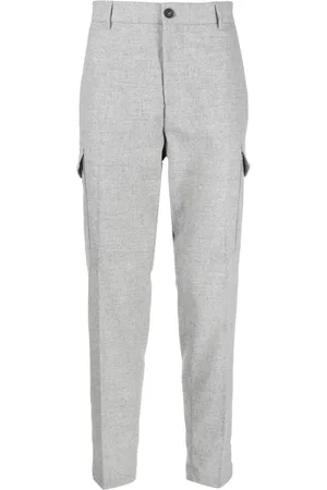 PESERICO SIGN Flap-pocket tapered trousers