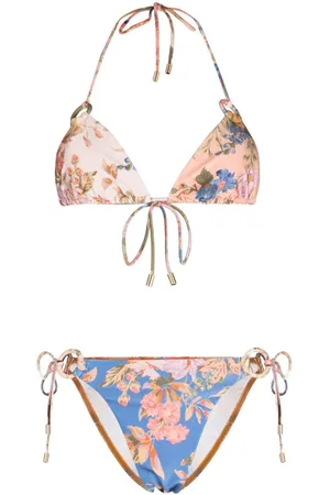 ZIMMERMANN August floral-print bikini