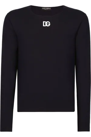 Dolce & Gabbana Logo-embroidered virgin wool jumper