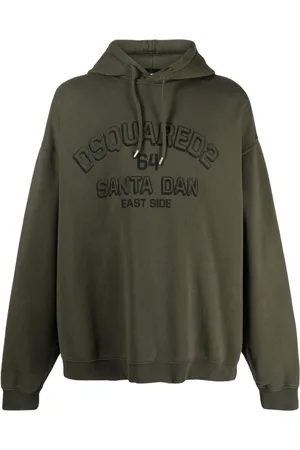 Dsquared2 Logo-embossed cotton hoodie