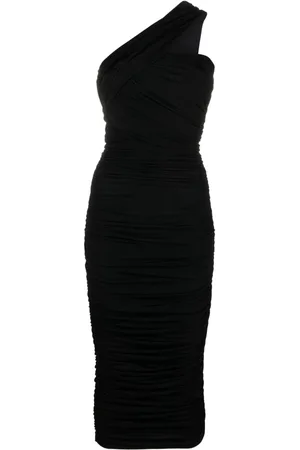 CHIARA BONI Tazia ruched one-shoulder midi dress