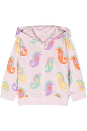Stella McCartney Seahorse-print cotton hoodie