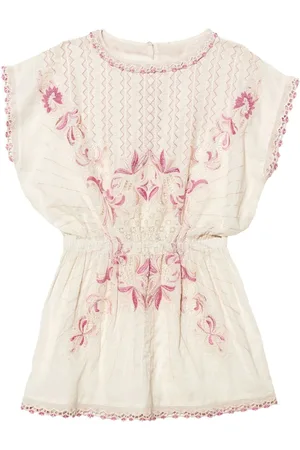 Tutu Du Monde Samba floral-embroidered sotton dress