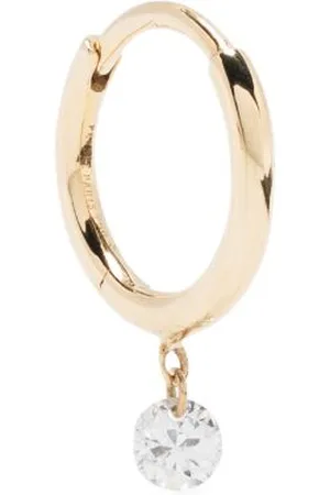 PERSÉE 18kt yellow diamond hoop earring