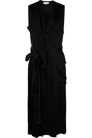 Victoria Beckham Belted sleeveless midi dress