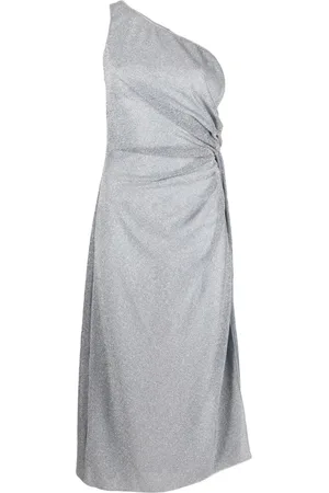 Oseree Lumière one-shoulder midi dress