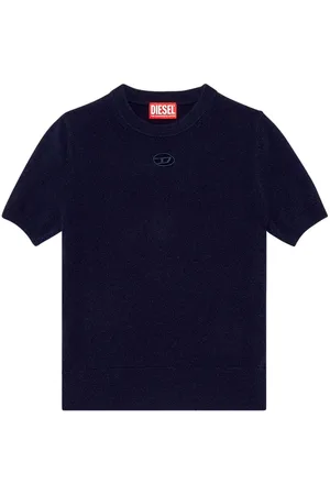 Diesel M- Arga logo-embroidered top