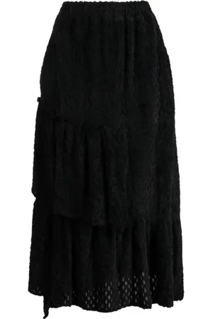 tout a coup Tiered A-line midi skirt