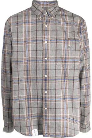 Chocoolate Check-pattern cotton shirt