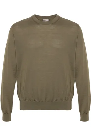 HERNO Logo-plaque crew-neck jumper