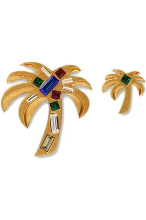 Palm Angels Palm rhinestone-embellished earrings