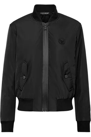 Philipp Plein Logo-patch zip-up bomber jacket