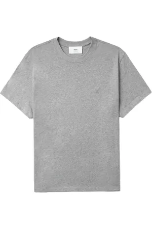 Ami Logo-embroidered cotton T-shirt