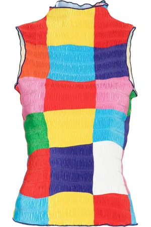SUNNEI Drama Frise colour-block tank top