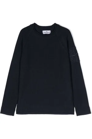 Stone Island Compass-motif crew-neck jumper