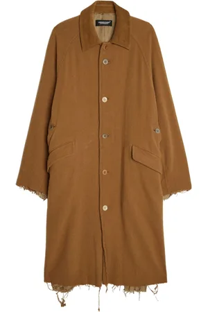 UNDERCOVER Raw-cut edge wool coat