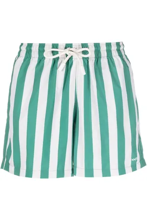 SUNNEI Logo-print striped swim shorts