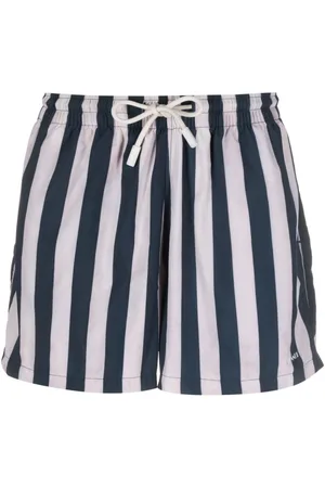SUNNEI Logo-print striped swim shorts