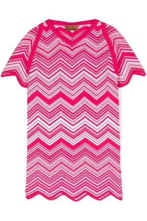 Missoni Raglan-sleeve zigzag-knit dress