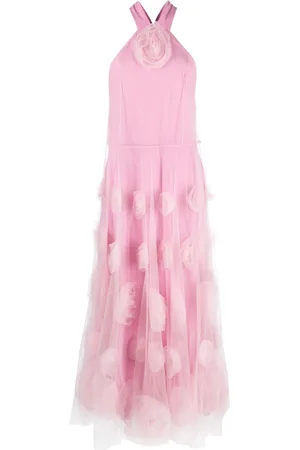Viktor & Rolf Floral-motif tulle maxi dress