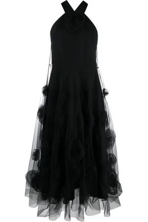Viktor & Rolf Floral-motif tulle maxi dress
