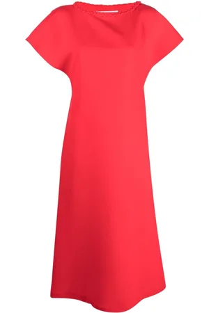 Viktor & Rolf Braid-detail cap-sleeve maxi dress