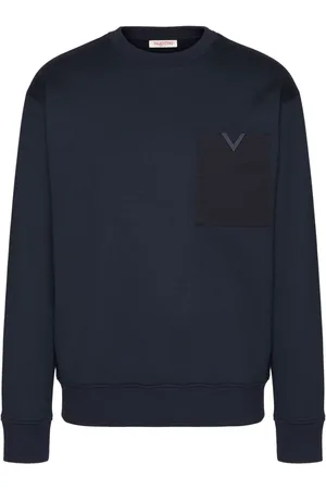 VALENTINO GARAVANI V-detail cotton sweatshirt