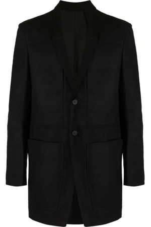 Rick Owens Lido cotton single-breasted coat
