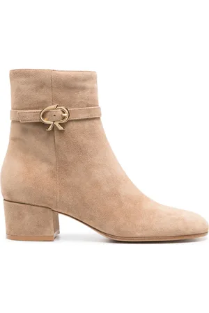 Gianvito Rossi Ribbon 45mm suede ankle boots