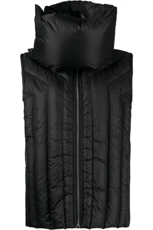 Rick Owens Funnel-neck quilted down gilet