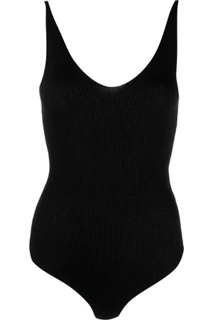RXQUETTE Shimmering ribbed bodysuit