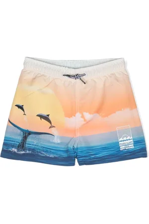 Molo Niko graphic-print swim shorts