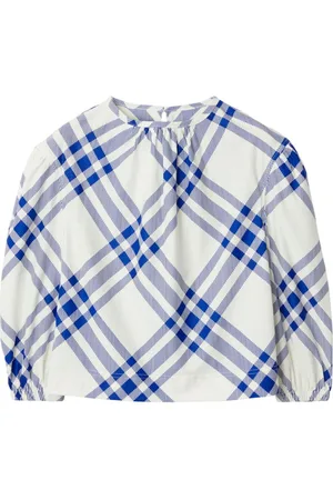 Burberry Check-pattern cotton blouse