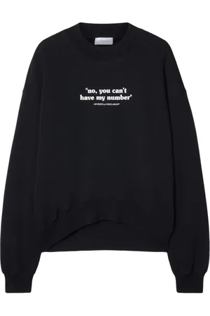 OFF-WHITE Quote-print cotton sweatshirt
