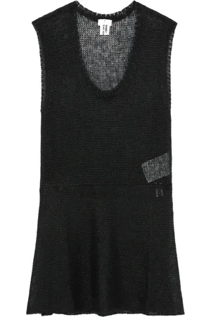 NOIR KEI NINOMIYA Semi-sheer fine-knit top
