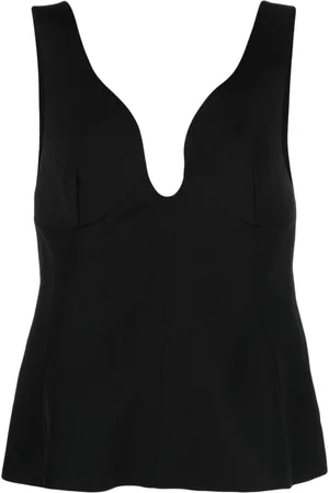 Jil Sander Scoop-neck textured top