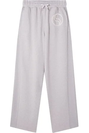 Stella McCartney S-Wave drawstring organic cotton track pants
