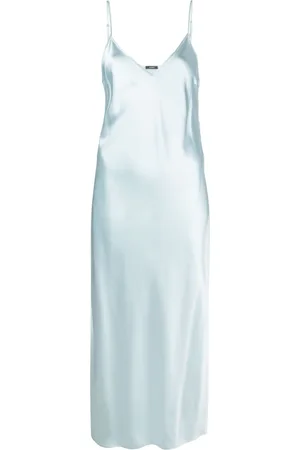 Joseph Clea V-neck silk satin slip dress