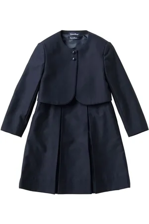 Familiar Pleat-detail wool dress