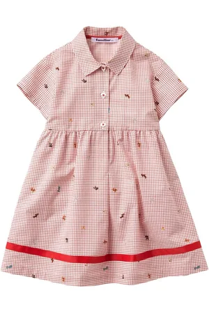 Familiar Short-sleeve cotton dress